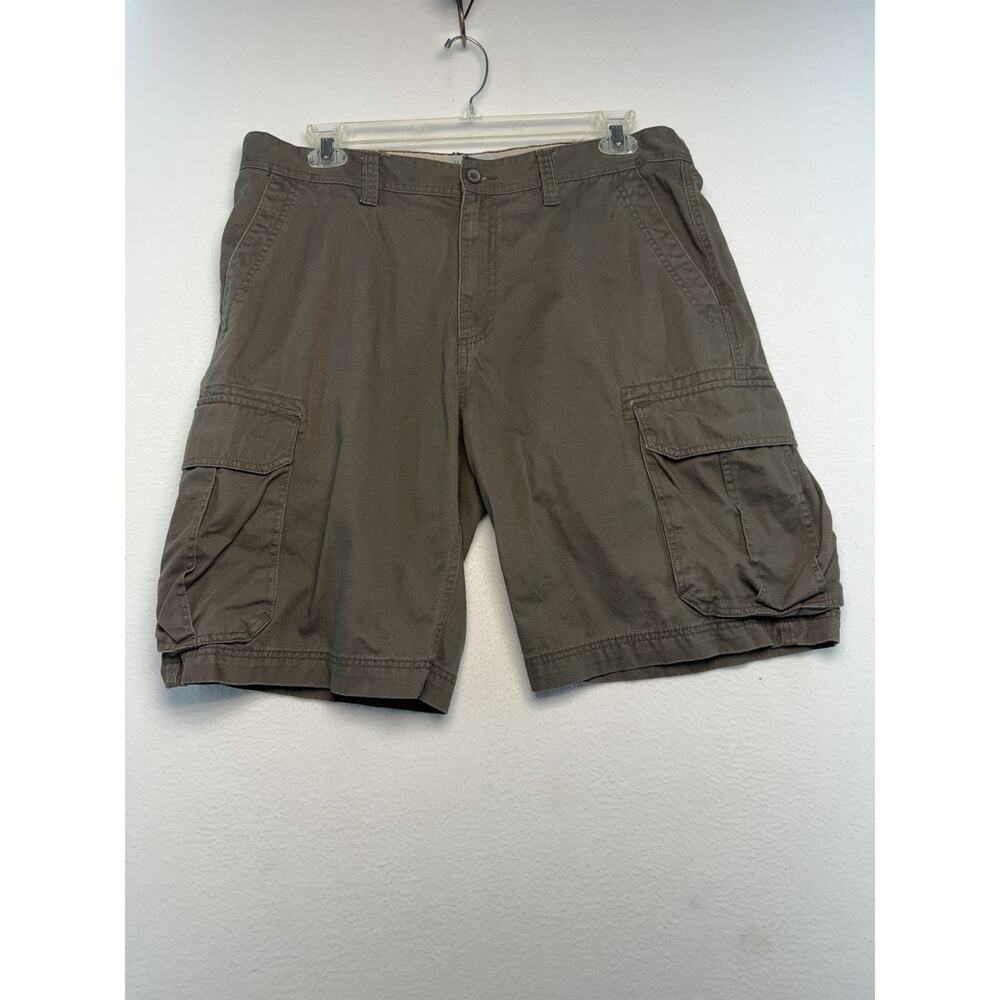 SUN RIVER Men's Brown Tan Cotton Cargo Shorts Size 38 Hiking Outdoors Travel